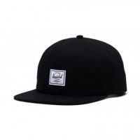 Gorra HERSCHEL Whaler 6 Panel Negro