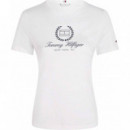 Camiseta de Cuello Alto con Corte Slim y Logo de TOMMY HILFIGER