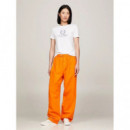 Camiseta de Cuello Alto con Corte Slim y Logo de TOMMY HILFIGER