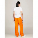 Camiseta de Cuello Alto con Corte Slim y Logo de TOMMY HILFIGER