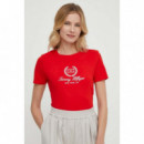 Camiseta de Cuello Alto con Corte Slim y Logo de TOMMY HILFIGER