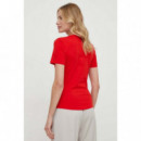 Camiseta de Cuello Alto con Corte Slim y Logo de TOMMY HILFIGER