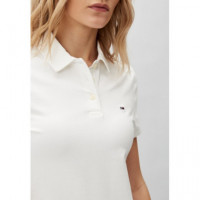 Tjw Slim Essential Polo Ss White  TOMMY JEANS