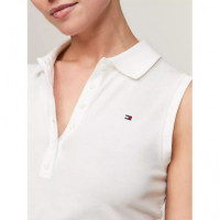 1985 Slim Sleeveless Polo Ecru  TOMMY HILFIGER