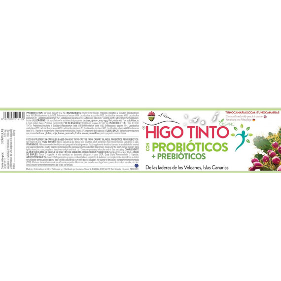 HIGO TINTO Probio/prebio 90 Capsulas Veganas