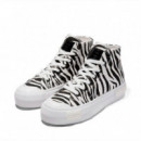 Zapatilla  One Way High Zebra Edition  D. FRANKLIN