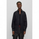 Camisa HUGO Kenno Estampada Logos Black