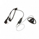 MOTOROLA Auriculares Micro HKLN4599A Ptt Negro para Walkie Talkie / Ptt