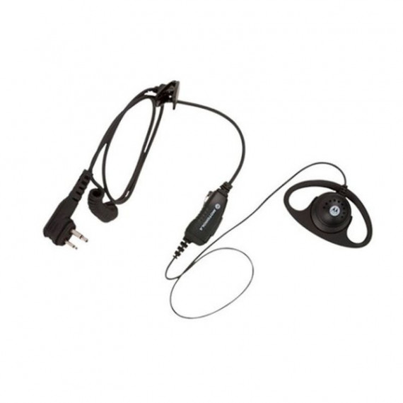 MOTOROLA Auriculares Micro HKLN4599A Ptt Negro para Walkie Talkie / Ptt