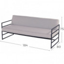 Sofá de Jardín Amsterdam Color Negro/gris Hartman®  HARTMAN OUTDOOR FURNITURE