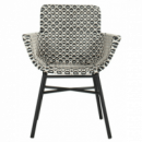 Silla de Jardín Athene Color Negro/blanco Hartman®  HARTMAN OUTDOOR FURNITURE