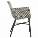 Silla de Jardín Athene Color Negro/blanco Hartman®  HARTMAN OUTDOOR FURNITURE