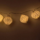 Guirnalda de luces decorativas origami blanco