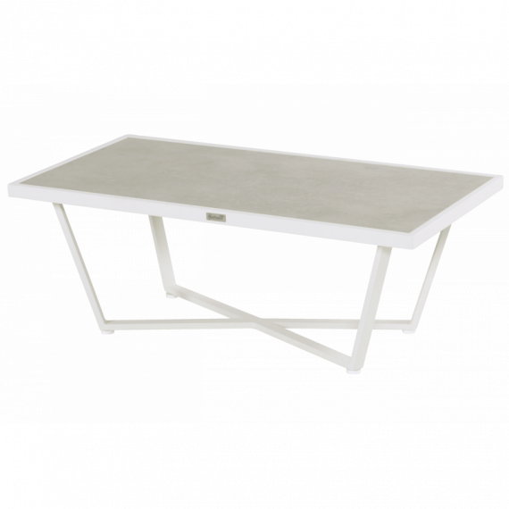 ¡outlet! Mesa de Jardín Auxiliar Luxor 124X64 Cm Color Blanco/gris Hartman®  HARTMAN OUTDOOR FURNITURE