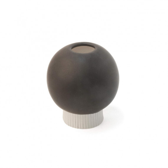 Florero de cerámica tamaño pequeño color negro