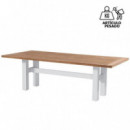 Mesa de Jardín de Teca Yasmani Reciclada 240X100 Cm. Blanco/teca Hartman®  HARTMAN OUTDOOR FURNITURE