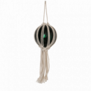 RAW MATERIALS® Colgante de Macramé 8,5 Cm. Set de  4 Colgantes.