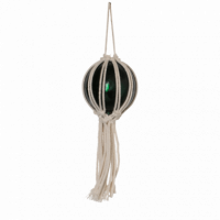 RAW MATERIALS® Colgante de Macramé 8,5 Cm. Set de  4 Colgantes.