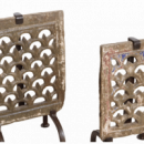 RAW MATERIALS® Panel Jali de Piedra Antigua en Soporte de 40 Cm.