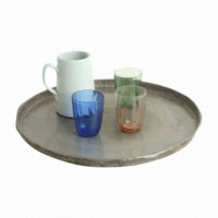 Bandeja Metálica Redonda Grande 52 Cm ø RAW MATERIALS®