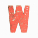 RAW MATERIALS® Letra W en Madera Reciclada