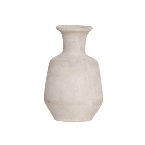 Jarrón de Tiza Color Arena H RAW MATERIALS®