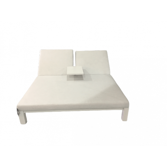 Hartman ® Eva Tumbona Doble Color Marble / Blanco con Tejido Sunbrella®  HARTMAN OUTDOOR FURNITURE