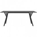 Mesa de Jardín Max 180X90 Cm. Color Negro Siesta Exclusive®  SIESTA EXCLUSIVE