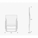 Hamaca Plegable Maxi Transat Color Azul Cielo/titane LAFUMA Mobilier®