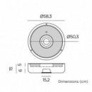 Macetero Redondo Colgante Elba con Iluminación sin Cables Interior/exterior Essentials®  ESSENTIALS