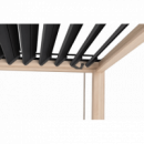 Pérgola Bioclimática Salitre 3X4 Metros- Color Natural/antracita- Terrazza®  TERRAZZA COLLECTION