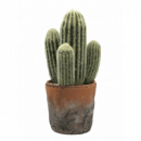 Cactus Artificial Realista en Maceta de Terracota 31 Cm GREEN ESSENTIALS®