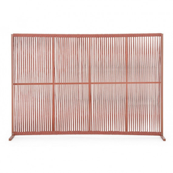 Separador de Ambientes Bruna Long 180X120 Cm. Aluminio y Cuerdas Teja. Terrazza®  TERRAZZA COLLECTION