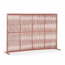 Separador de Ambientes Bruna Long 180X120 Cm. Aluminio y Cuerdas Teja. Terrazza®  TERRAZZA COLLECTION