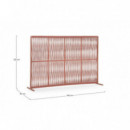 Separador de Ambientes Bruna Long 180X120 Cm. Aluminio y Cuerdas Teja. Terrazza®  TERRAZZA COLLECTION