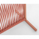 Separador de Ambientes Bruna Long 180X120 Cm. Aluminio y Cuerdas Teja. Terrazza®  TERRAZZA COLLECTION