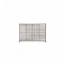 Separador de Ambientes Bruna Long 180X120 Cm Aluminio y Cuerdas Antracita/beige Terrazza®  TERRAZZA COLLECTION