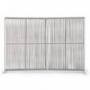 Separador de Ambientes Bruna Long 180X120 Cm. Aluminio y Cuerdas Blanco/gris. Terrazza®  TERRAZZA COLLECTION