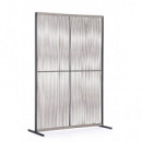 Separador de Ambientes Bruna Up 180X120 Cm. Aluminio y Cuerdas Antracita/beige Terrazza®  TERRAZZA COLLECTION