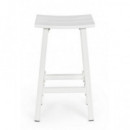 Taburete Alto de Jardín Malaga Aluminio Blanco. Terrazza®  TERRAZZA COLLECTION