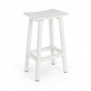 Taburete Alto de Jardín Malaga Aluminio Blanco. Terrazza®  TERRAZZA COLLECTION