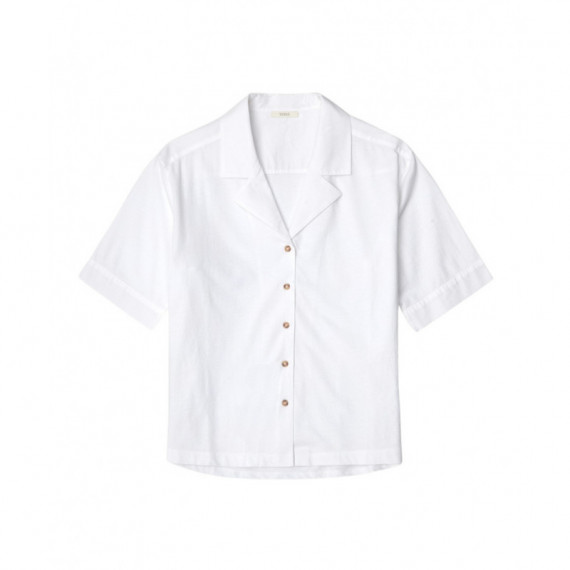 Blusas y Camisas Camisa YERSE 100% Algodón Blanco