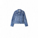 Chaquetas Mujer Chaqueta SALSA JEANS Vaquera con Detalles Bordados y Perlas