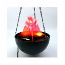 Lampara Efecto Llama de 12 Leds 12V 10W Tela Roja Tipo Cono  LALO