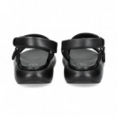 Sandalia Tiras Acolchadas Negro  ASH