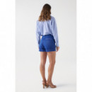 Pantalones Shorts SALSA JEANS Baggy Bright Blue