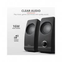 TRUST Altavoces para Pc Remo 16W USB y Jack 3.5MM