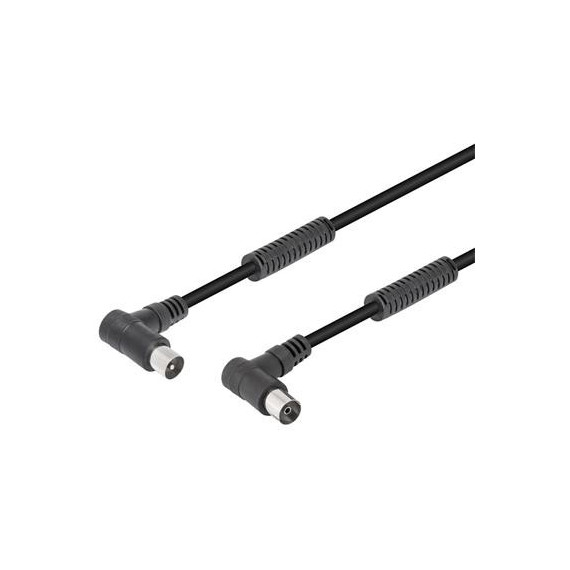 NIMO Cable Antena TV M/h Rectos 2.5 Mtrs Negro con Filtro WIR1347