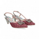 S/talon Aplique Rafia Rosa  RAS