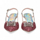 S/talon Aplique Rafia Rosa  RAS